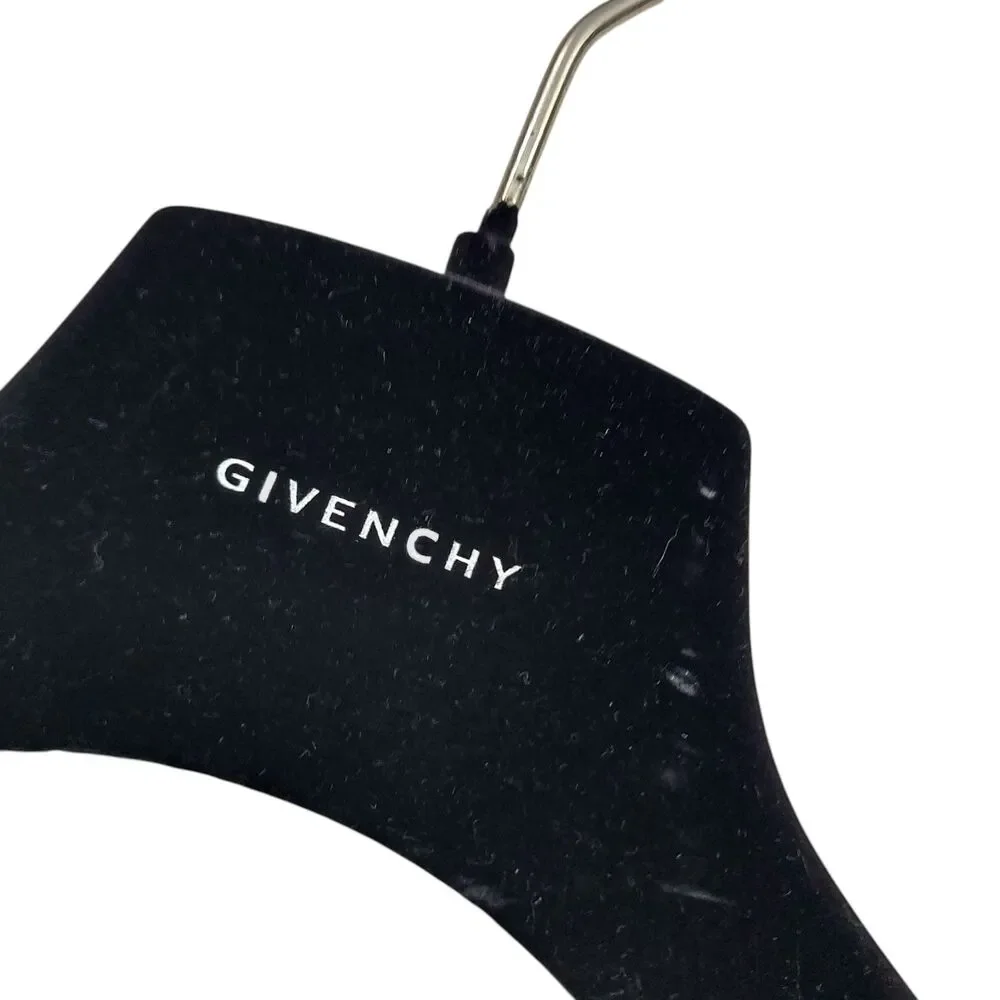 Vintage Givenchy Velvet Clothes Hanger Designer Luxury Black Blazer Coat Jacket